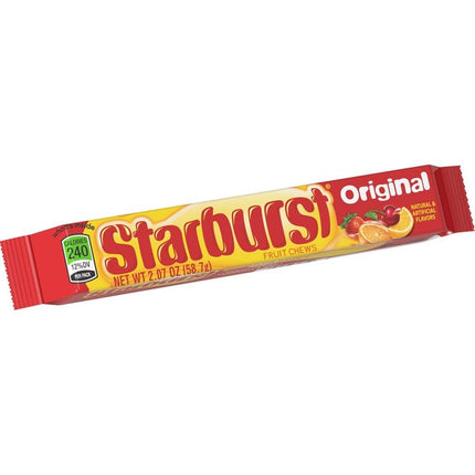Starburst Original Fruit Chews Candy Single Pack, 2.07 ounce