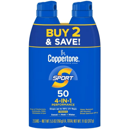 Coppertone sport 50 4in1 Pk2 p