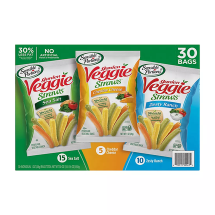 Sensible Portions Garden Veggie Straw Variety Pack (30 pk.)