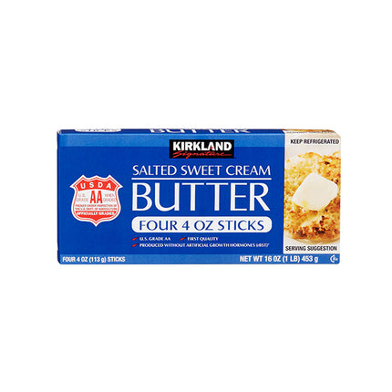 Kirkland Signature Salted Sweet Cream Butter 4 Ct 453Gr