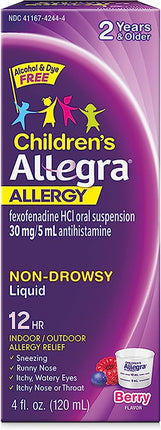 Childrens Allegra Non-Drowsy Liquid Berry 120Ml