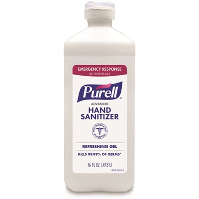 Purell Advanced Hand Sanitizer 70% Strength 16 oz. Flip Top Gel Bottle 1 Ct