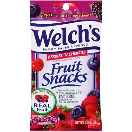 Welch Fruit Snacks 2.25oz Bag - 20 CT