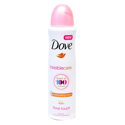 Dove Desodorante Spray Invisible Care Atitranspirante Con Crema Hidratante Y Aroma Con Toque Floral Por 48Horas. Contenido Neto 150 Ml.