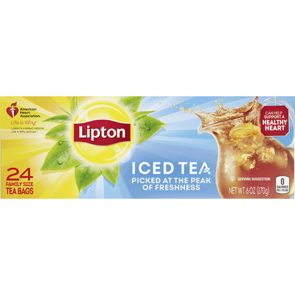 Lipton iced tea unsweetened 24