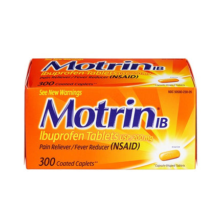 Motrin ibuprofen tablets ups,200mg