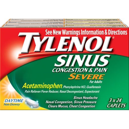 Tylenol Sinus Severe 72 ct