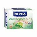 Nivea Jabón Cremoso En Barra Lemongrass & Oil A Base De Hierbas De Limon Y Aceite. Contenido Neto 100G