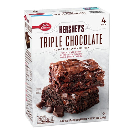 Hershey s Triple ChocolateFudge Brownie Mix4 Count 2.26Kg