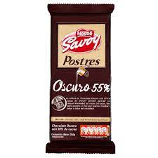 Savoy Postres  Chocolate Oscuro Con 55% de Cacao