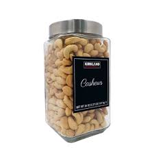 Kirkland Cashews GLASS JAR Special Edition