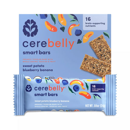 Cerebelly smart bars sweet potato blueberry banana 7-0.84 Oz