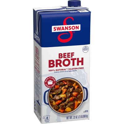 Swanson beef broth 100% natural 32Oz