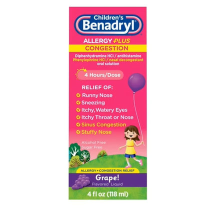 Children s Benadryl allergy p