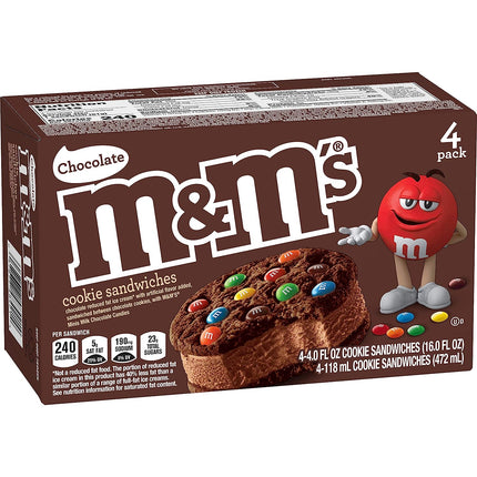 M&M s Chocolate Cookie sandwich