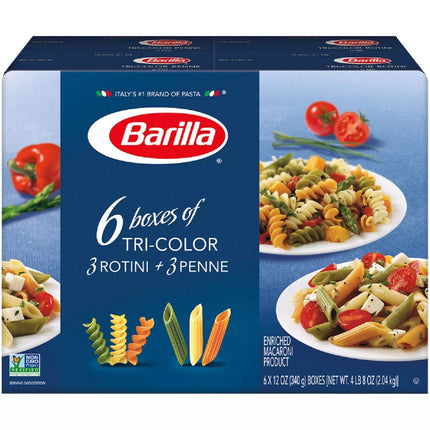 Barilla Tri-Color Pasta  Variety Pack  12 Oz - 6 Ct
