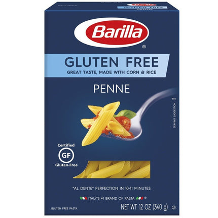 Barilla Penne Gluten Free Made with Corn & Rice 340Gr