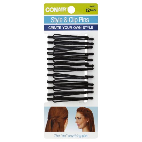 12 Pk Black Bobby Pins