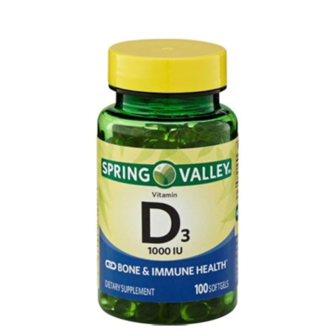 Spring Valley Vitamin D3 25Mcg