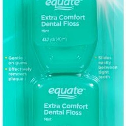 Equate extra comfort dental floss mint 2-43.7 YDS
