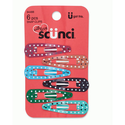 Scunci Clips Para El Cabello. Cantidad 6 Piezas.