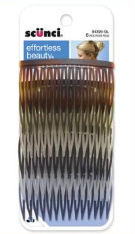 6pk 7cm Side Comb-Asst.