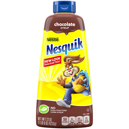 Nesquik Chocolate Flavored Syrup for Milk or Ice Cream, 22 oz.