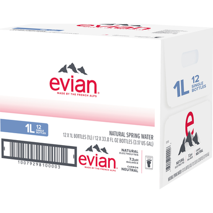 Evian Natural Spring Water, 12