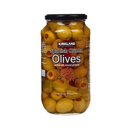 Kirkland Signature Spanish Queen Olives Stuffed with Minced Pimento 595Gr