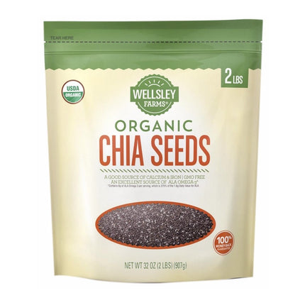 Wellsley Farms Organic Chia Seeds, 2 lbs.