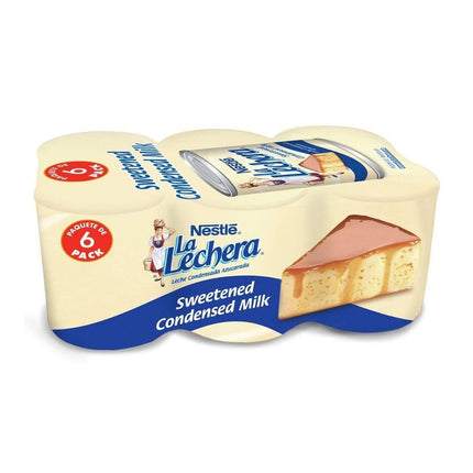 La Lechera Sweetened Condensed Milk Leche Condensada Azucarada 397Gr 6 Und