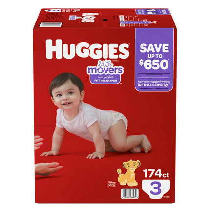 Huggies Little Movers Baby Diapers 3 Size