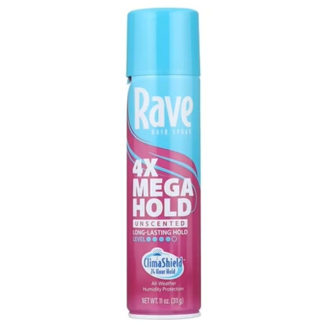 Rave Hair Spray 4X Mega Hold U