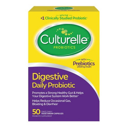 Culturelle Unisex Digestive Health Daily Probiotic Supplement, 50 Ct