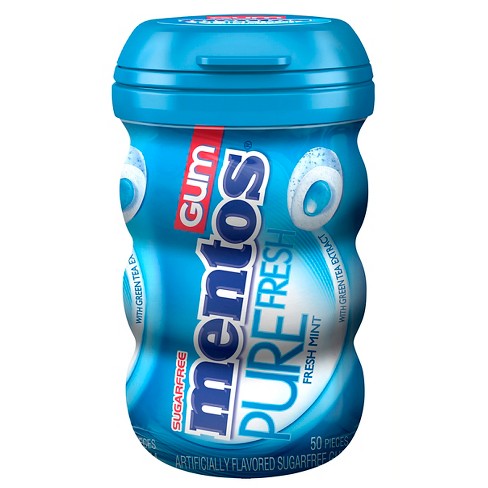 Mentos Gum Fresh Mint Sugarfree 50 Count