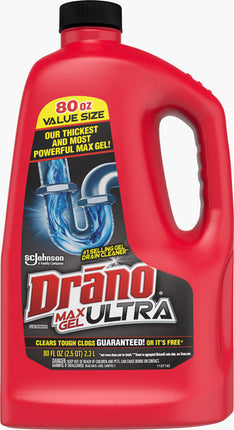 Drano max gel ultra 80 fl Oz