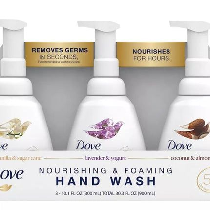 Dove nourishing y foaming 3 Ct
