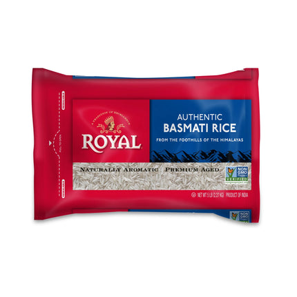 Royal White Basmati Rice, 5 Pound Bag