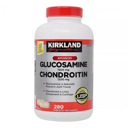 Kirkland Siganture advance Glucosamine 1500mg Chondroitin 1200mg 280 Tablets