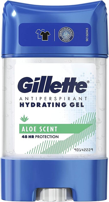 Gillete antiperspirant hydrating gel aloe scent 48 hr protection 70ml