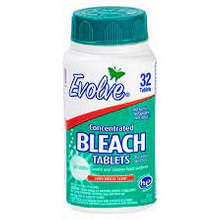Evolve concentrated bleach 32 tablets linen breeze scent 5.64 Oz
