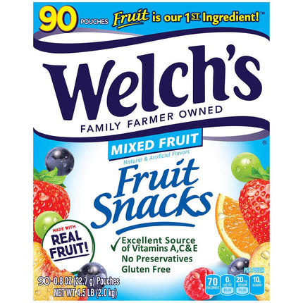 Welch s Fruit Snacks Mixed fruits 22.7Gr 9 Und