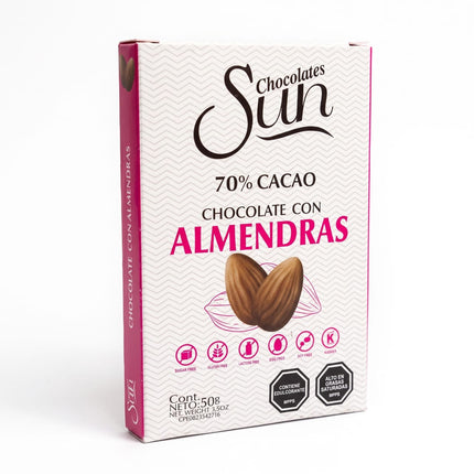 Sun Chocolate Almendra 70%Ca