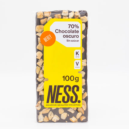 Chocolate NESS Sin Az?car 70% - Merey - Barra 100g