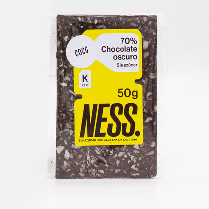 Chocolate Ness 70% Coco 50 gr