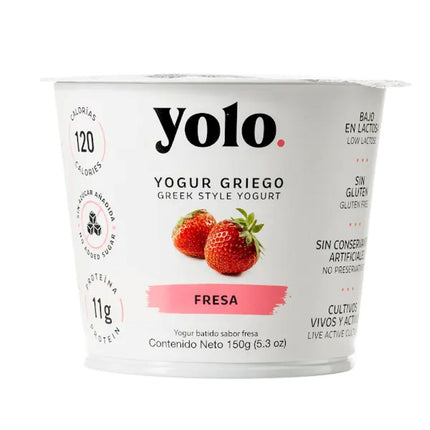 Yolo Yogurt Griego Fresa 150 g