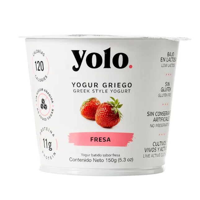 Yolo Yogurt Griego Fresa 150 g
