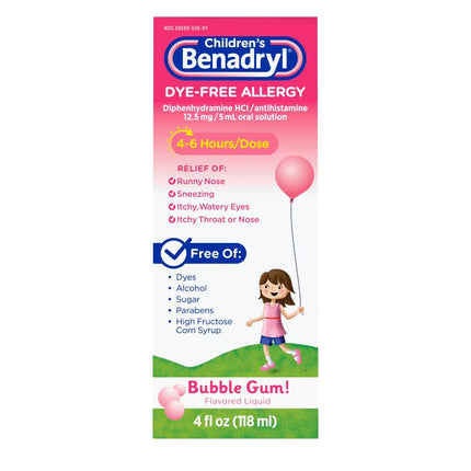 Children's Benadryl Dye-Free A