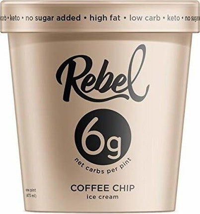 Rebel  Coffee Chip Ice Cram 0 sugar 473 ml