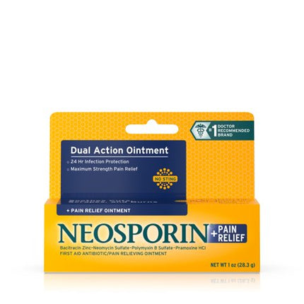 Neosporin first aid antibiotic pain relieving ointment 1 Oz